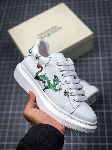 [ALE*XANDER MCQUEEN SOLE SNEAKERS WHITE/GREEN/WHITE]-[WOMAN:35-39]-[MAN:40-45]
