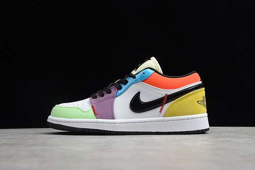 【300】[CZ3572-104]-[AIR JORDAN 1 LOW SE LIGHTBULB WHITE/MULTI-COLOR]-[UNISEX:36-47.5]