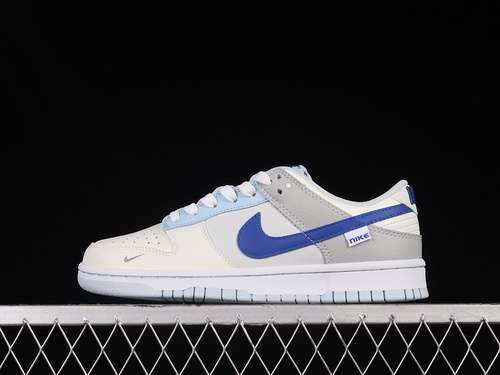 【270】[FB1843-141]-[SB DUNK LOW JUST STITCH IT IVORY/WHITE/PHOTON DUST/HYPER ROYAL]-[WOMAN:36-40]