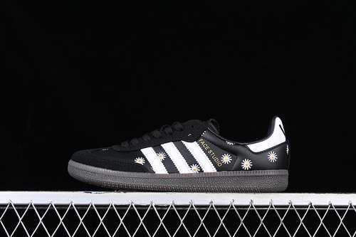 【260】[H03848]-[ADIDAS ATMOS X FACE X SAMBA OG EMBROIDERED DAISIES CORE BLACK/CLOUD WHITE/GOLD FOIL]