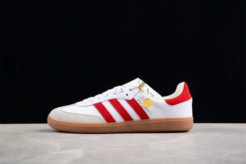 【230】[IF5660]-[SPORTY RICH ORIGINALS SAMBA OG WHITE/RED/BROWN]-[WOMAN:36-39]-[MAN:40-45]