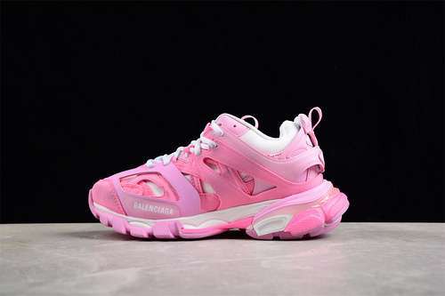【560】[W3SU55090]-[BA*LEN*CIAGA TRACK SNEAKER WHITE/PINK]-[WOMAN:35-41]