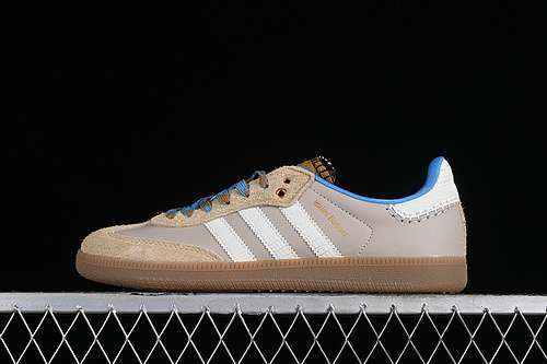 【250】[HQ6076]-[SAMBA WHITE/BLUE/GREY/BROWN]-[WOMAN:35-39]-[MAN:40-45]