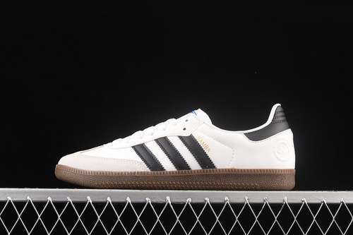 【270】[FW2427]-[SAMBA VEGAN SHOES CLOUD WHITE/CORE BLACK/BLUE]-[MAN:39-45]