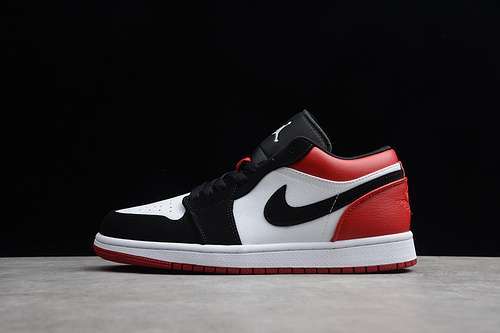 [553558-116]-[AIR JORDAN 1 LOW BLACK TOE WHITE/BLACK-GYM RED]-[WOMAN:36-39]-[MAN:40-46]-[1.1-110]