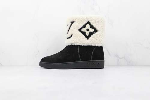 【550】[L*V WOOL BOOTS WHITE/BLACK/WHITE]-[WOMAN:35-40]