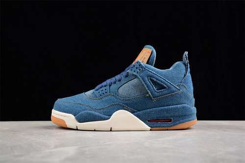 【440】[AO2571-401]-[LEVI S X AIR JORDAN 4 RETRO DENIM/DENIM-SAIL-GAME RED]-[MAN:40-47.5]