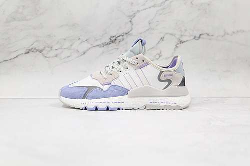【300】[HO3250]-[NITE JOGGER 2019 BOOST SHOES CLOUD WHITE/BLUE/LIGHT GREY]-[WOMAN:36-39]-[MAN:40-45]