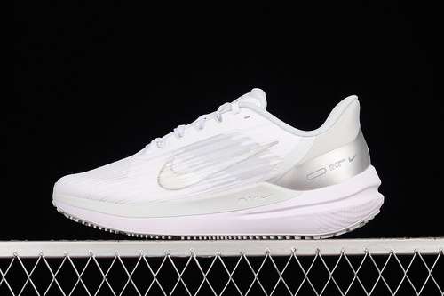 【280】[DD8686-100]-[ZOOM WINFLO 9 WHITE/WHITE/SILVER]-[WOMAN:36-39]-[MAN:40-45]