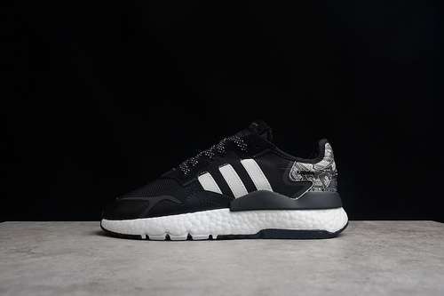 【250】[FW6689]-[NITE JOGGER BOOST SHOES CORE BLACK/CORE BLACK/CLOUD WHITE]-[WOMAN:36-39]-[MAN:40-45]