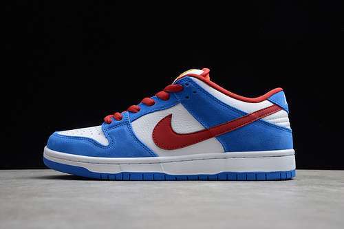 【380】[BQ6817-400]-[SB DUNK LOW DORAEMON WHITE/BLUE-UNIVERSITY RED]-[WOMAN:36-39]-[MAN:40-45]