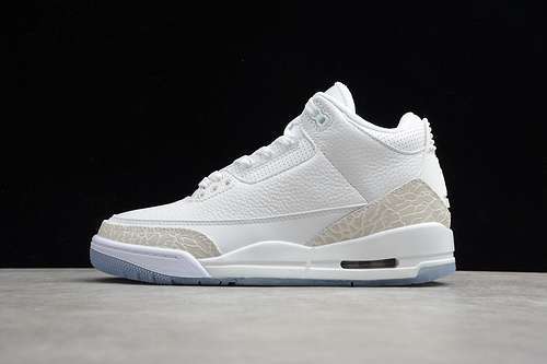【420】[136064-111]-[AIR JORDAN 3 RETRO PURE WHITE/WHITE-WHITE]-[MAN:40-45]