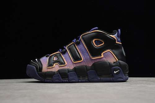 【340】[553546-018]-[AIR MORE UPTEMPO DUSK TO DAWN BLACK/PURPLE/ORANGE]-[UNISEX:36-45]