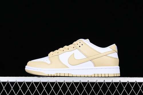 【250】[DV0833-100]-[DUNK LOW WHITE/TEAM GOLD/WOLF GREY/WHITE]-[WOMAN:36-39]-[MAN:40-46]