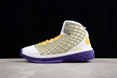 【340】[318090-072]-[ZOOM KOBE 3 LAKERS MTLLC SLVR/CNYN GLD-VRSTY PRPL]-[MAN:40-46]