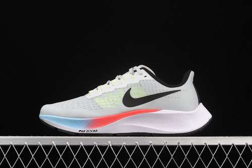 【270】[CZ9308-001]-[AIR ZOOM PEGASUS 37 PURE PLATINUM/LASER CRIMSON/PSYCHIC BLUE/BLACK]