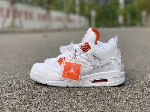 【470】[308497-100]-[AIR JORDAN 4 WHITE/UNIVERSITY ORANGE]-[MAN:40-47.5]