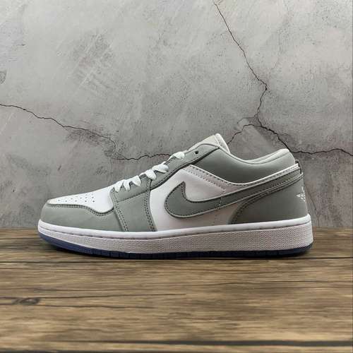 【300】[DC0774-105]-[AIR JORDAN 1 LOW WHITE/WOLF GREY/ALUMINUM]-[WOMAN:36-39]-[MAN:40-46]