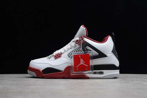 [308497-160]-[AIR JORDAN 4 RETRO FIRE RED WHITE/CLARET RED-BLACK]-[MAN:40-48]-[OG00156]