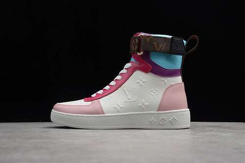 【520】[1A87QX]-[L*V STELLAR SNEAKER WHITE/PINK/PURPLE-BROWN]-[WOMAN:35-40]