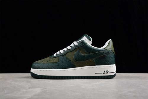 【420】[MS0232]-[L*V X AIR FORCE 1 LOW 07 DARK GREEN/DARK GREEN/WHITE]-[WOMAN:35.5-39]-[MAN:40-48.5]
