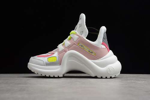 【650】[L*V ARCHLIGHT SNEAKER WHITE/PINK/GREEN]-[WOMAN:35-40]