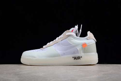 【400】[AO4606-100]-[OW X AIR FORCE 1 LOW THE TEN WHITE/WHITE-SAIL]-[MAN:40-46]