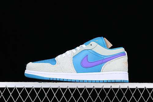 【260】[DX4334-300]-[AIR JORDAN 1 LOW WHITE/PURPLE/GREY/BLUE]-[WOMAN:35.5-39]-[MAN:40-47.5]