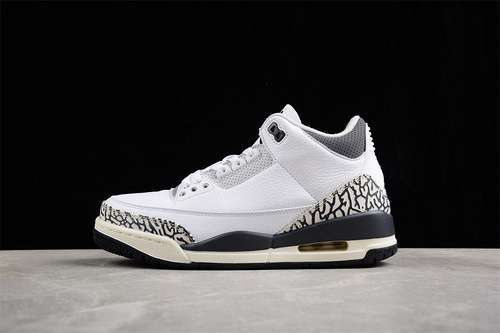 【340】[DX6665-100]-[AIR JORDAN 3 RETRO GS WHITE/BLACK/IRON/LIGHT ASH GREY/SAIL/CEMENT GREY]