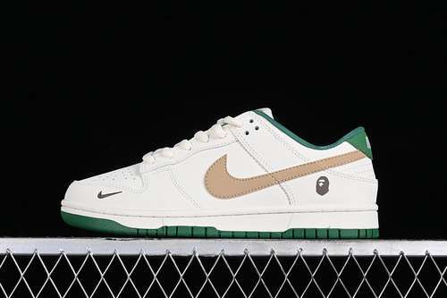 【330】[XH0923-154]-[SB DUNK LOW BAPE WHITE/BEIGE/GREEN]-[WOMAN:36-39]-[MAN:40-45]