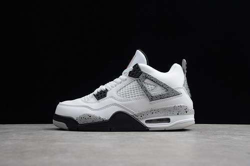 [840606-192]-[AIR JORDAN 4 RETRO OG CEMENT WHITE/FIRE RED-BLACK-TECH GREY]-[UNISEX:36-45]-[OG00218]