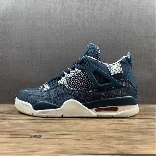 【480】[CW0898-400]-[AIR JORDAN 4 RETRO SE SASHIKO DEEP OCEAN/SAIL/CEMENT GREY/FIRE RED]-[MAN:40-46]