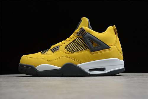 【550】[314254-702]-[AIR JORDAN 4 RETRO LS LIGHTNING TOUR YELLOW/DARK BLUE-GREY-WHITE]-[MAN:40-47]