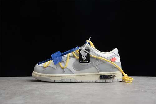 【480】[DM1602-120]-[GZ OW X SB DUNK LOW LOT 27 OF 50 SAIL/NEUTRAL GREY/YELLOW]-[WOMAN:36-39]-[40-47]