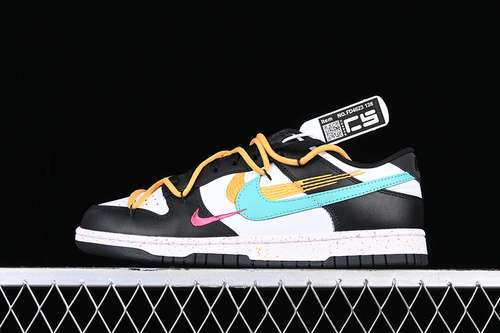 【280】[FD4623-138]-[DUNK LOW MULTI COLOR WHITE/BLACK/GREEN/ORANGE]-[WOMAN:36-39]-[MAN:40-46]