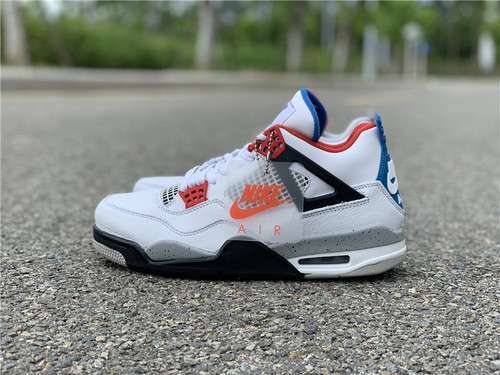 【550】[CI1184-146]-[AIR JORDAN 4 WHAT THE BLACK/WHITE/RED]-[MAN:40.5-47.5]