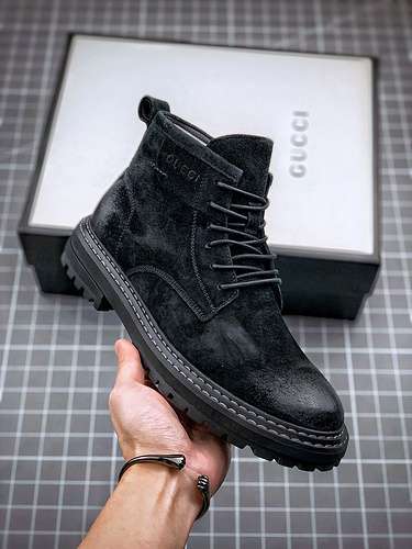 【330】[135-130-149]-[GU*CCI SCREENER GG HIGH-TOP SNEAKER BLACK/BLACK/BLACK]-[MAN:38-44]