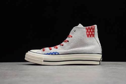 【240】[166854C]-[CHUCK TAYLOR ALL-STAR 70S HIGH TWISTED PREP LIGHT GREY/BLUE/RED]