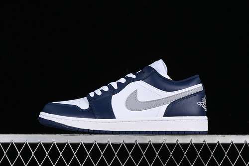【320】[553558-141]-[AIR JORDAN 1 LOW WHITE/WOLF GREY/MIDNIGHT NAVY]-[MAN:40-46]