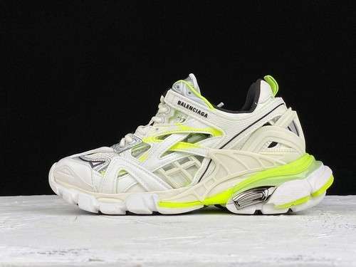 【750】[OK BA*LEN*CIAGA TRACK 2.0 SNEAKER WHITE/GREEN]-[WOMAN:35-39]-[MAN:40-45]