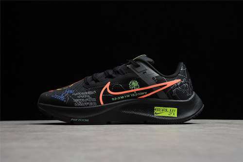 【270】[DN8256-001]-[AIR ZOOM PEGASUS 38 BLACK/BLACK/MULTI-COLOR]-[WOMAN:36-39]-[MAN:40-45]