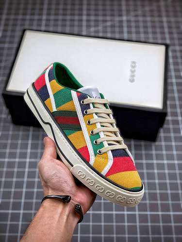 【450】[GU*CCI TENNIS 1977 PRINT SNEAKER MULTI-COLOR]-[WOMAN:35-39]-[MAN:40-44]