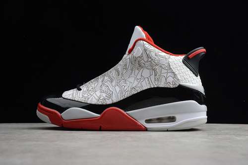 【340】[311046-116]-[JORDAN DUB ZERO OG RETRO WHITE/BLACK-VARSITY RED-NEUTRAL GREY]-[MAN:40-45]