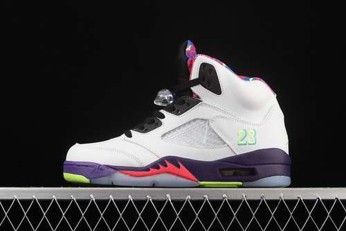【380】[DB3335-100]-[AIR JORDAN 5 RETRO ALTERNATE BEL-AIR WHITE/COURT PURPLE/RACER PINK/GHOST GREEN]