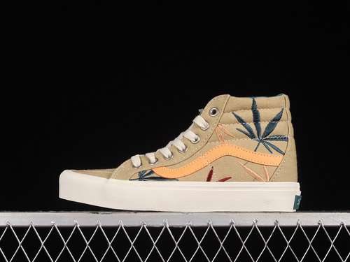 【250】[VN0A5EE3AZB]-[SK8-HIGH VR3 LX POSITIVE VIBRATIONS BEIGE/KHAKI/BLUE]-[WOMAN:35-39]-[MAN:40-44]
