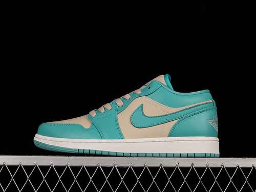 【300】[DC0774-131]-[AIR JORDAN 1 LOW TROPICAL TEAL/SANDY BEIGE]-[WOMAN:36-39]-[MAN:40-46]