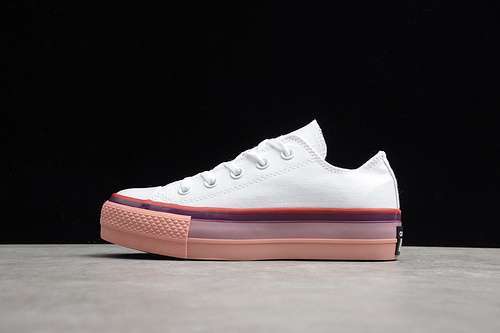 【230】[566557C]-[OPI CHUCK TAYLOR ALL STAR LIFT PLATFORM LOW TOP WHITE/PINK]-[WOMAN:35-39]