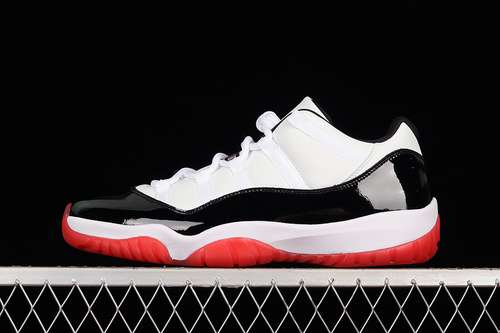 【400】AV2187-160]-[AIR JORDAN 11 RETRO LOW CONCORD WHITE/UNIVERSITY RED/BLACK/TRUE RED]-[MAN:40-47.5]