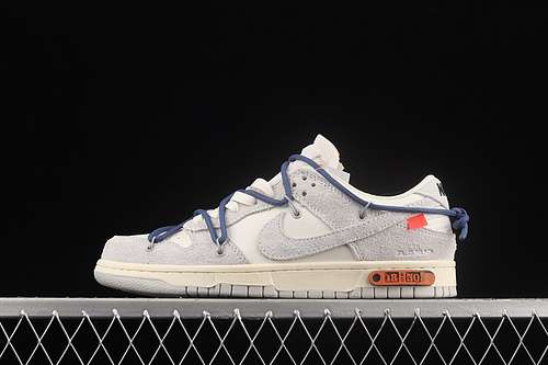 【330】[DJ0950-112]-[OW X SB DUNK LOW LOT 18 OF 50 SAIL/NEUTRAL GREY/PURPLE]-[UNSIEX:36-45]