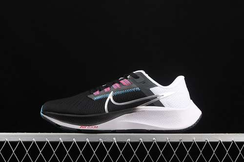 【280】[CW7356-003]-[AIR ZOOM PEGASUS 38 BLACK/WHITE/CHLORINE BLUE/METALLIC SILVER]-[UNISEX:36-45]